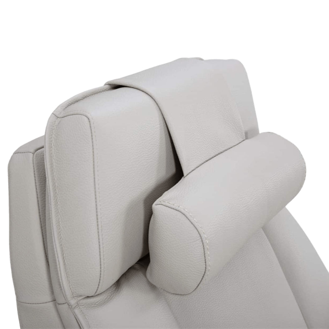 Fauteuil berçant, pivotant et motorisé en cuir avec soutien lombaire et dossier chauffant - Echo