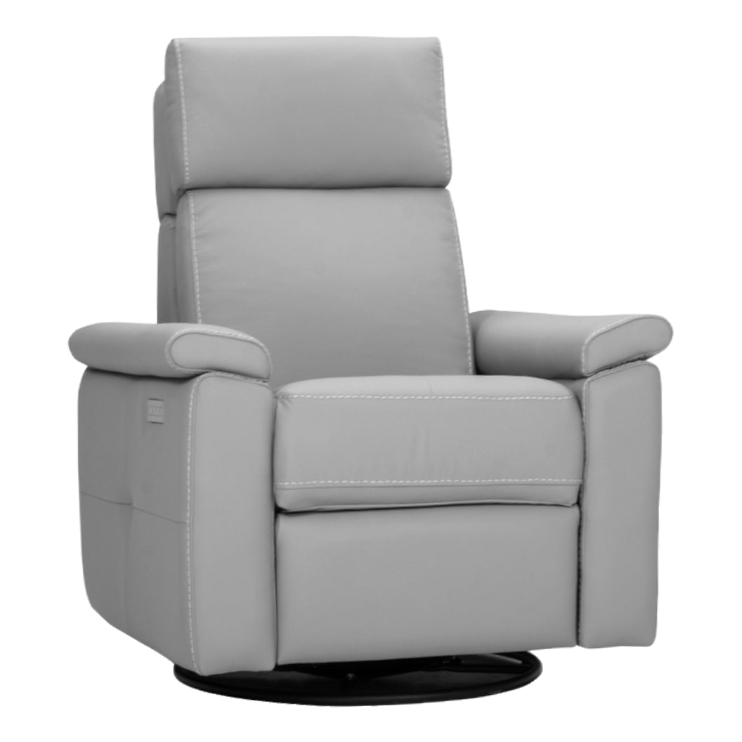 Fauteuil berçant, pivotant et motorisé en cuir - London