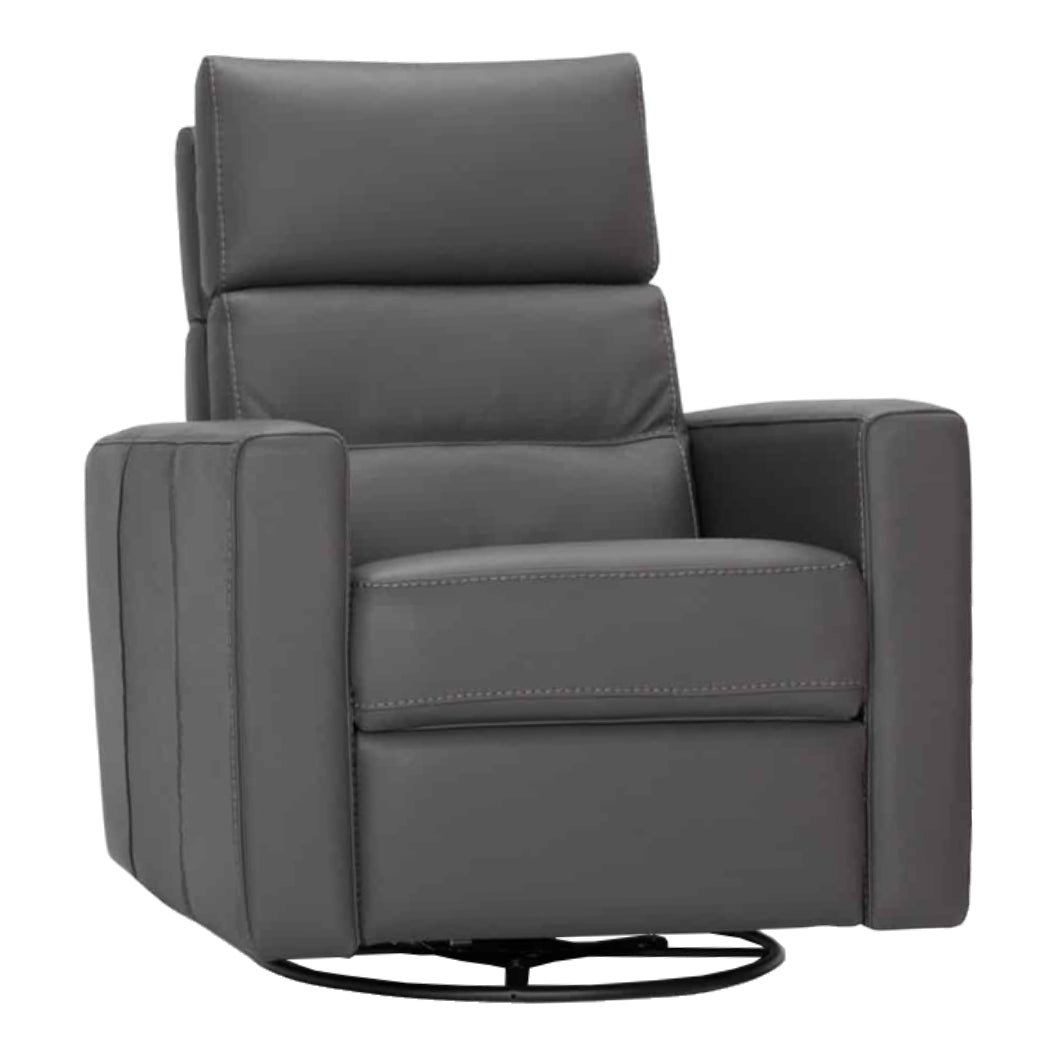 Fauteuil berçant, pivotant et motorisé en cuir - Montreal