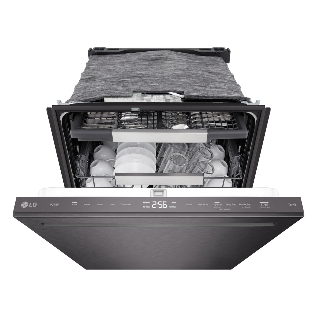 Lave-vaisselle encastrable 24 po, 46 dBA 3 paniers avec QuadWash™ Pro et nettoyage à la vapeur