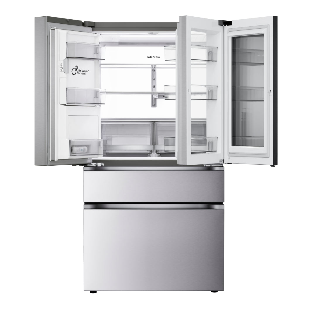 Réfrigérateur porte française 36 po, 29 pi³ 4 portes Inox avec InstaView, MyColor et Mini Craft Ice