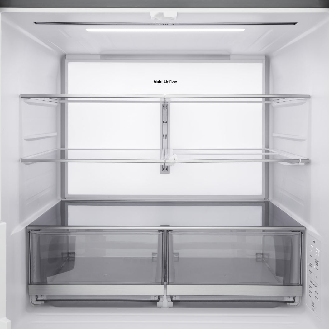 Réfrigérateur porte française 36 po, 29 pi³ 4 portes Inox avec InstaView, MyColor et Mini Craft Ice