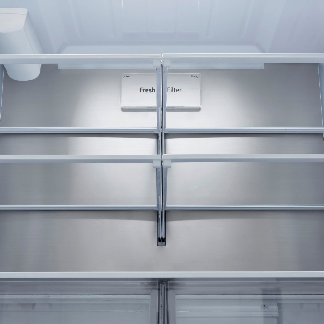 Réfrigérateur porte française à profondeur comptoir MAX™ 36 po, 23,7 pi³ 3 portes Inox avec Wi-Fi