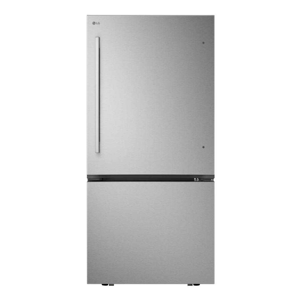 Réfrigérateur à congélateur inférieur 33 po, 25,5 pi³ Inox avec compresseur intelligent et Wi-Fi