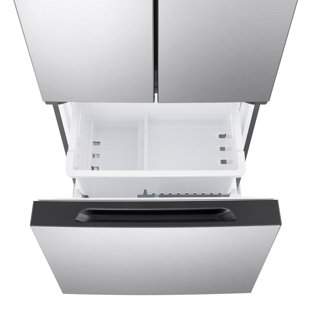 Réfrigérateur porte française à profondeur comptoir 30 po, 18 pi³ 3 portes Inox avec Wi-Fi