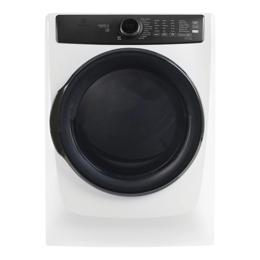 Sécheuse électrique 27 po, 8,0 pi³ Blanc mat avec Balanced Dry™ et rafraîchissement instantané