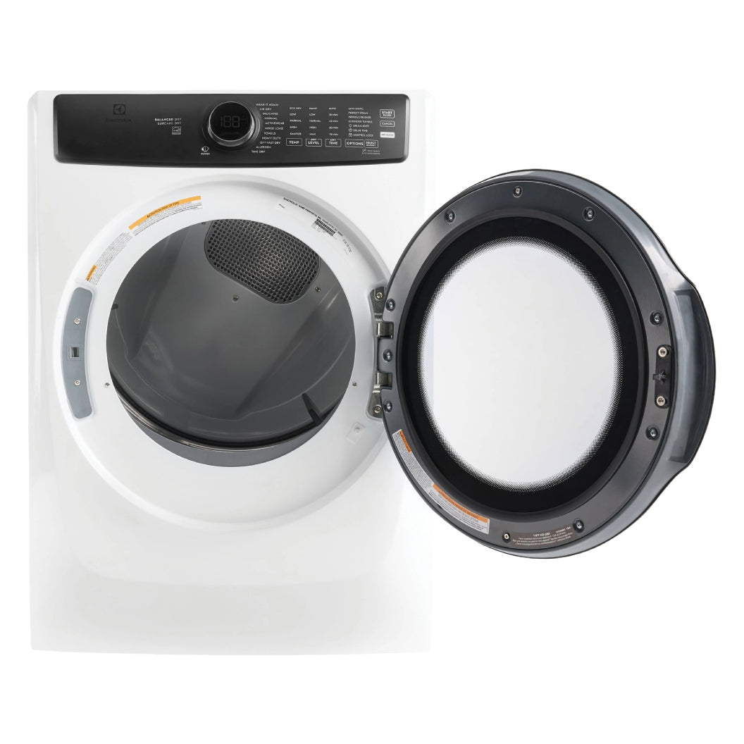 Sécheuse électrique 27 po, 8,0 pi³ Blanc mat avec Balanced Dry™ et rafraîchissement instantané