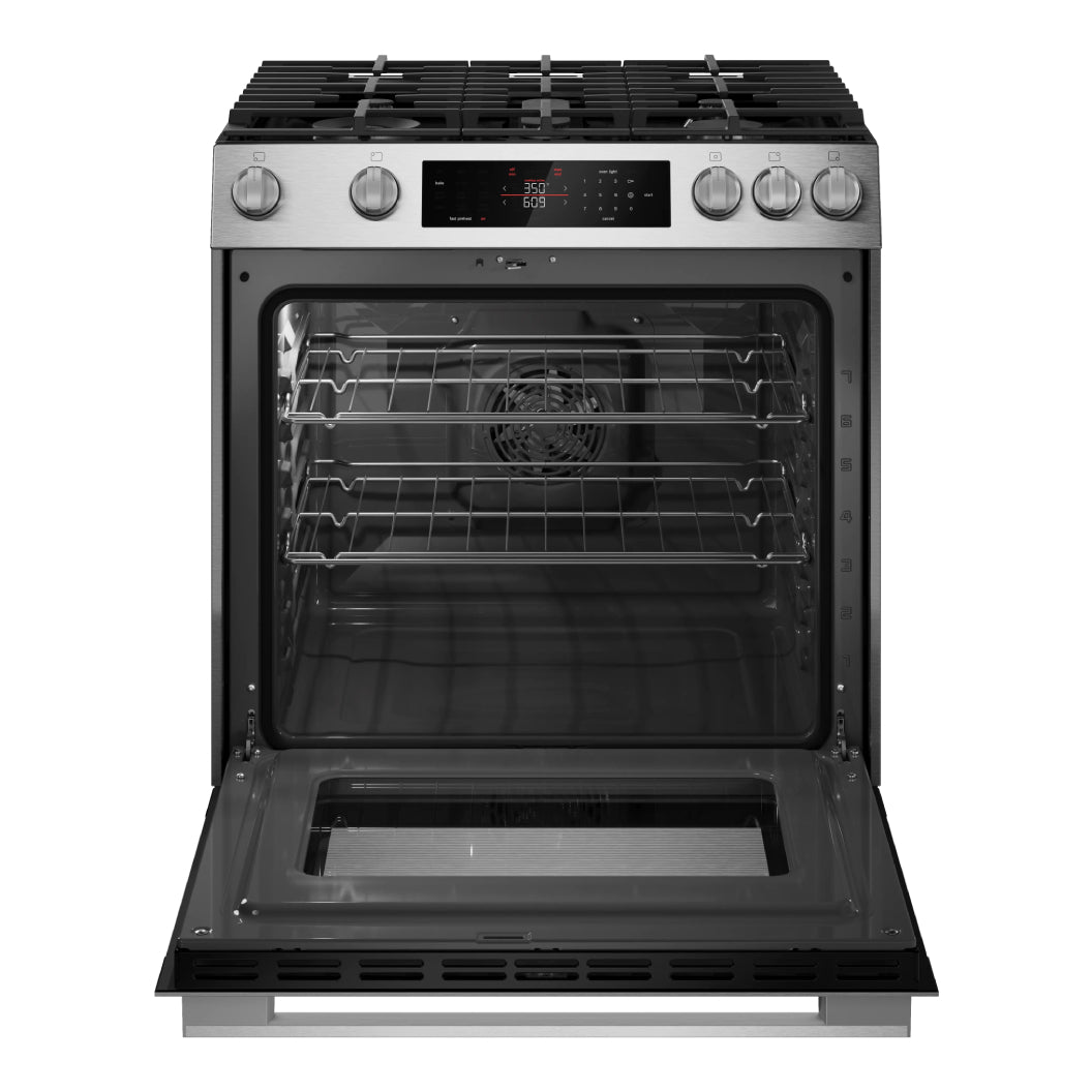 Cuisinière au gaz encastrable 30 po, 5,8 pi³ Inox avec Air Fry et Autonettoyage - Série 300
