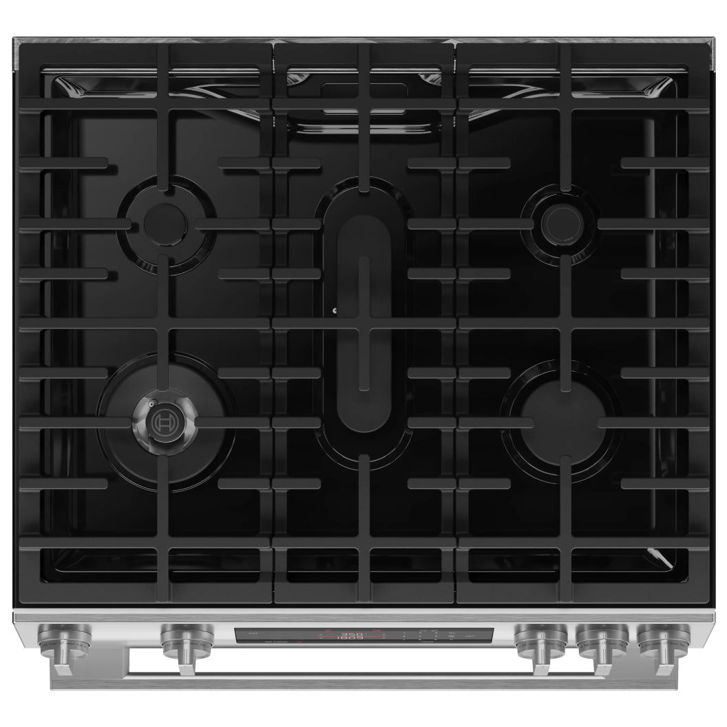 Cuisinière au gaz encastrable 30 po, 5,8 pi³ Inox avec Air Fry et Autonettoyage - Série 300