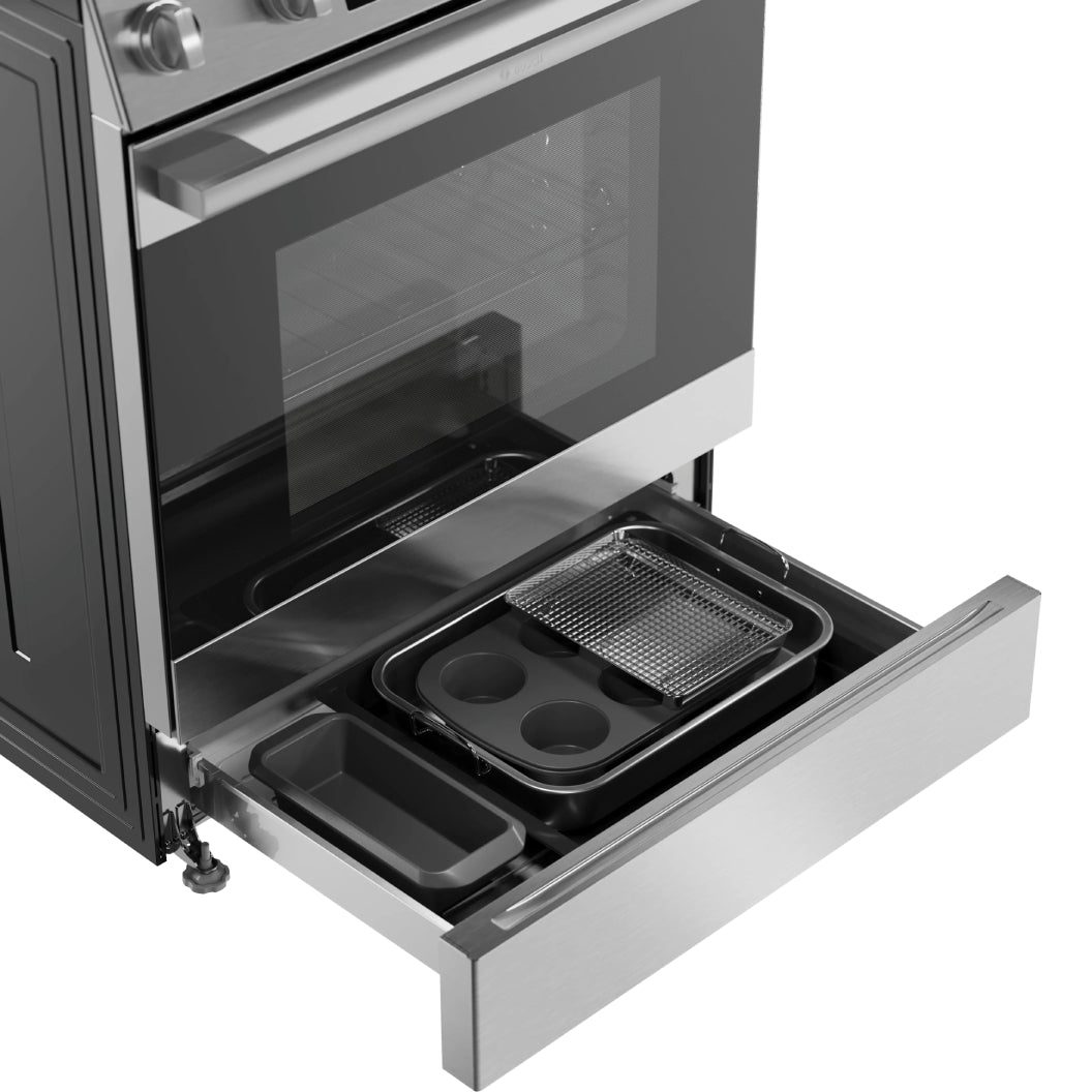 Cuisinière au gaz encastrable 30 po, 5,8 pi³ Inox avec Air Fry et Autonettoyage - Série 300