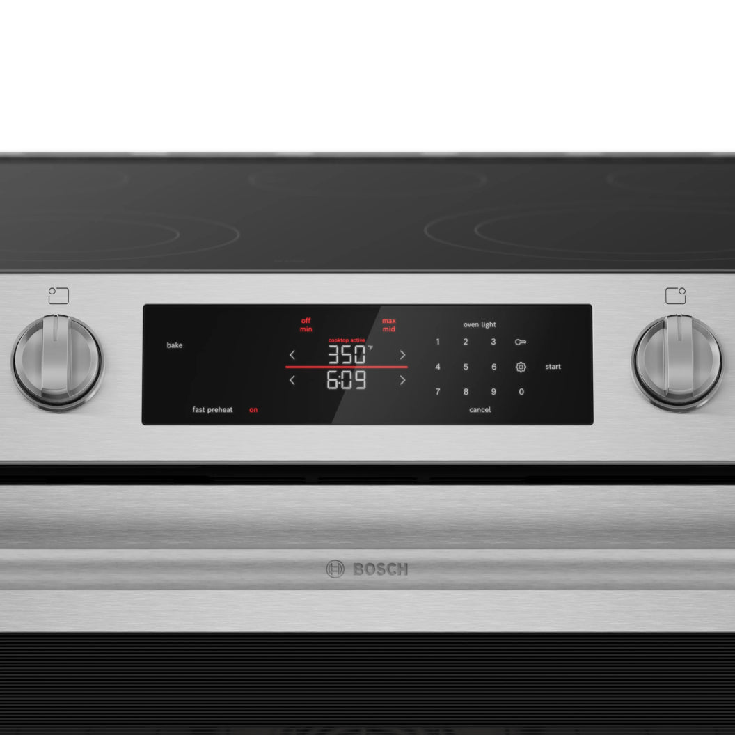 Cuisinière électrique encastrable 30 po, 5,8 pi³ Inox avec Air Fry et Autonettoyage - Série 300