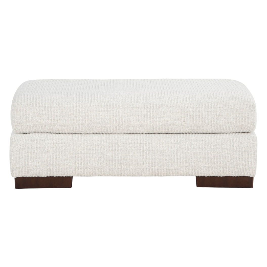 Ottoman en tissu Next‑Gen Nuvella blanc - Bethley