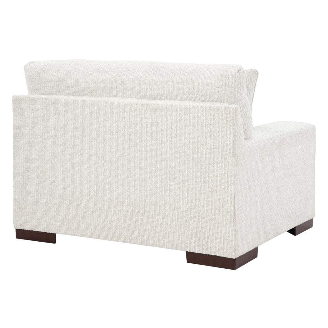 Fauteuil en tissu Next-Gen Nuvella blanc avec coussin - Bethley