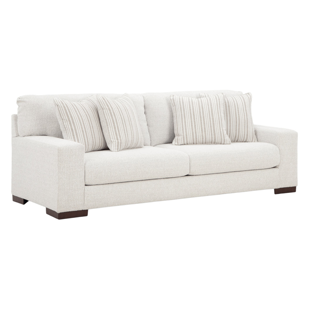 Sofa condo en tissu Next-Gen Nuvella blanc avec coussins - Bethley