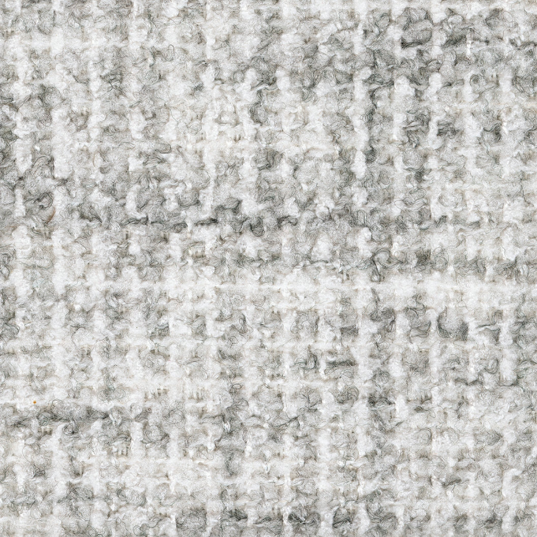Sofa en tissu texturé blanc avec coussins - Maitelynn