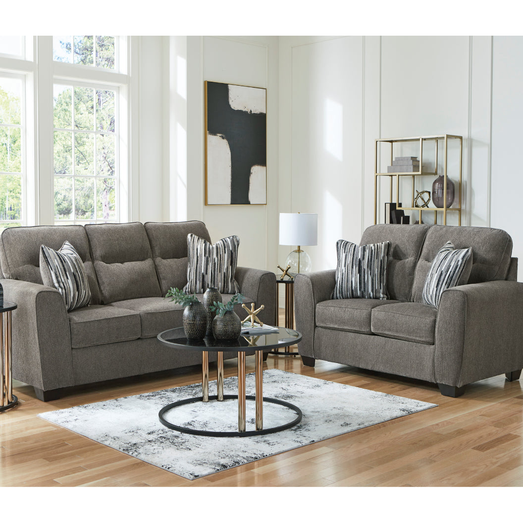 Causeuse en tissu avec coussins - Olten