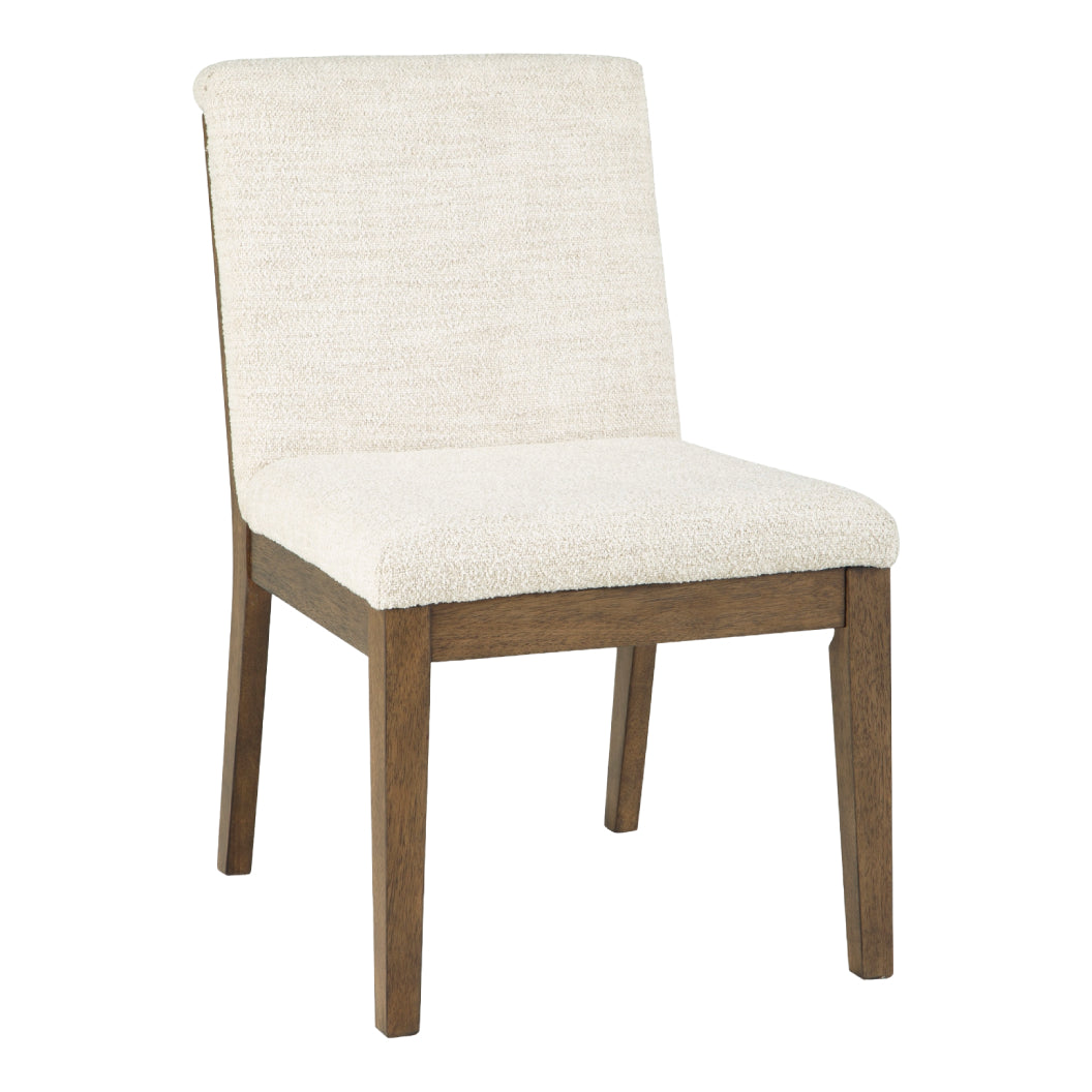 Ensemble de 2 chaises de salle à manger rembourrées en tissu beige - Baskinger