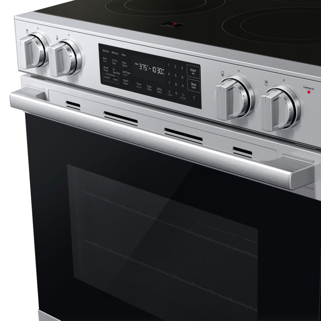 Cuisinière électrique encastrable 30 po, 6,3 pi³ Inox avec Air Fry et Air Sous Vide