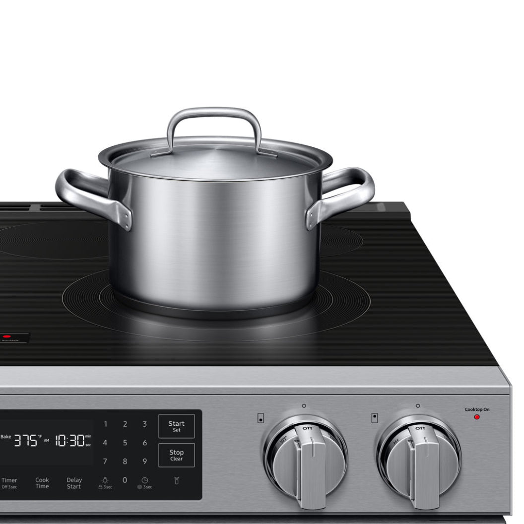 Cuisinière électrique encastrable 30 po, 6,3 pi³ Inox avec Air Fry et Air Sous Vide