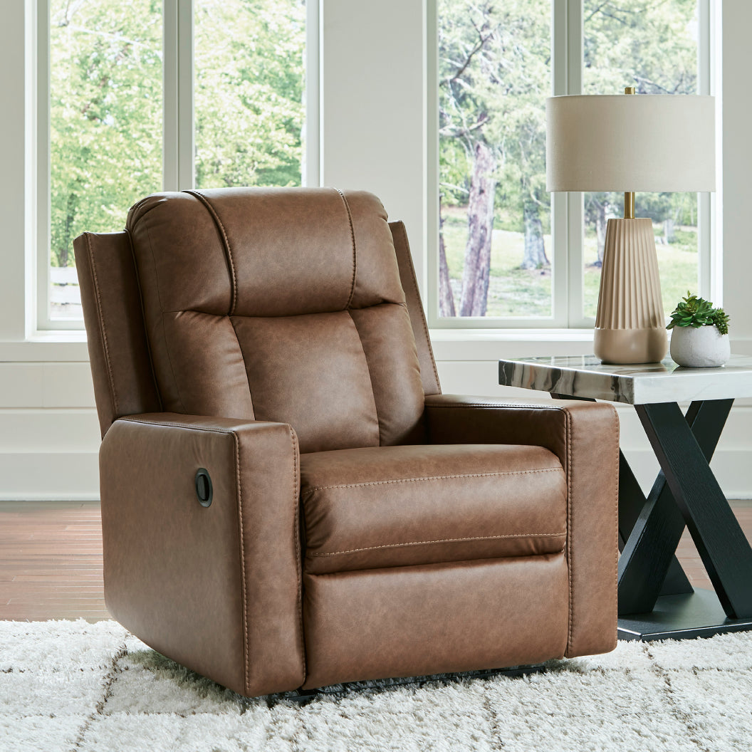 Fauteuil inclinable aspect cuir - Mackmenville