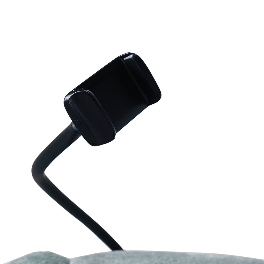 Fauteuil inclinable en tissu avec support flexible pour téléphone - Burlyton