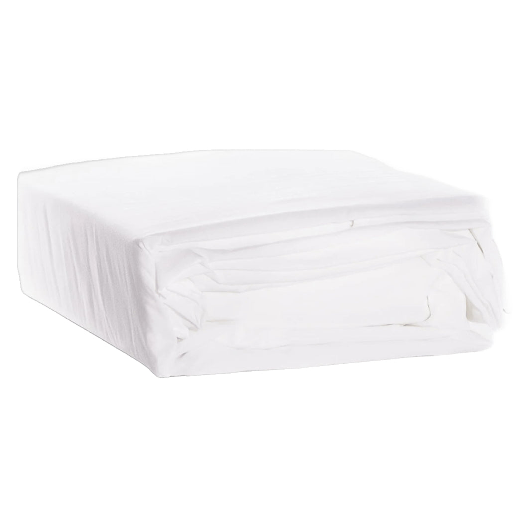 Ensemble de draps en microfibre blanc Grand / Très grand