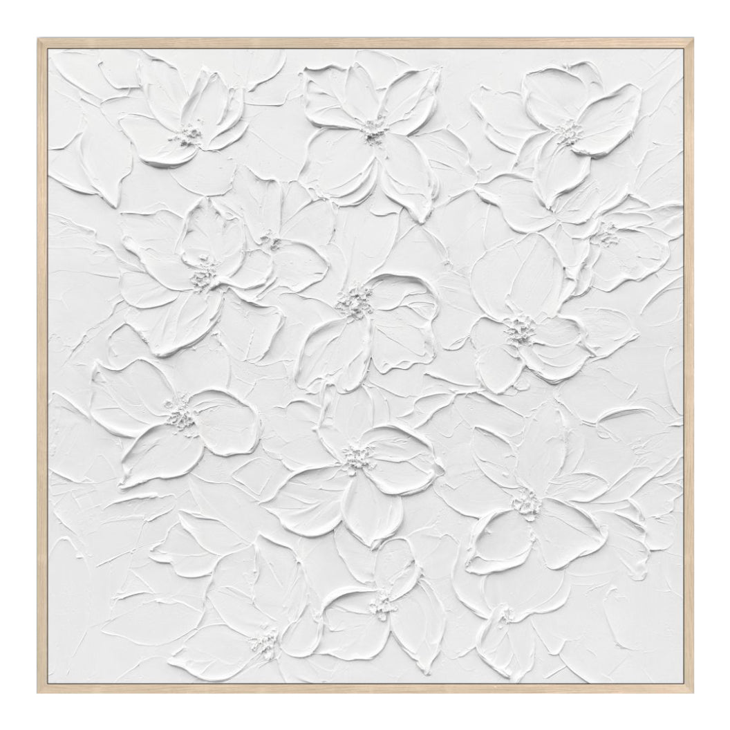 Toile 36 x 36 po avec un cadre en bois - Embossed Elegance