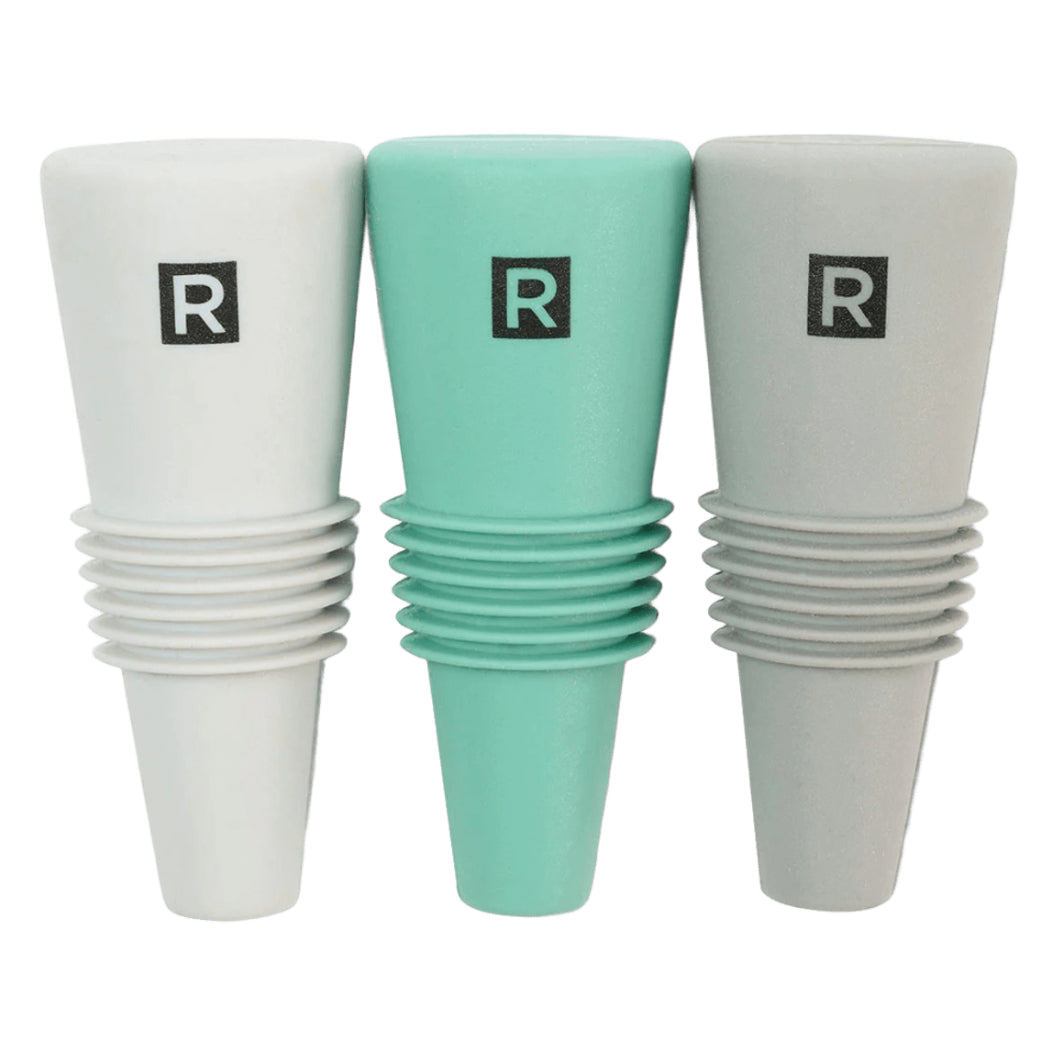 Ensemble de 3 bouchons à vin en silicone