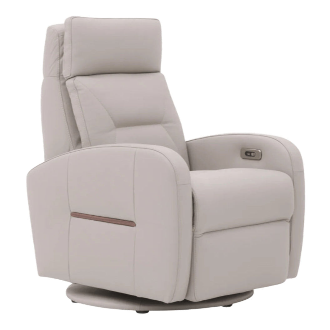 Fauteuil berçant, pivotant et motorisé en cuir - Florence F-28