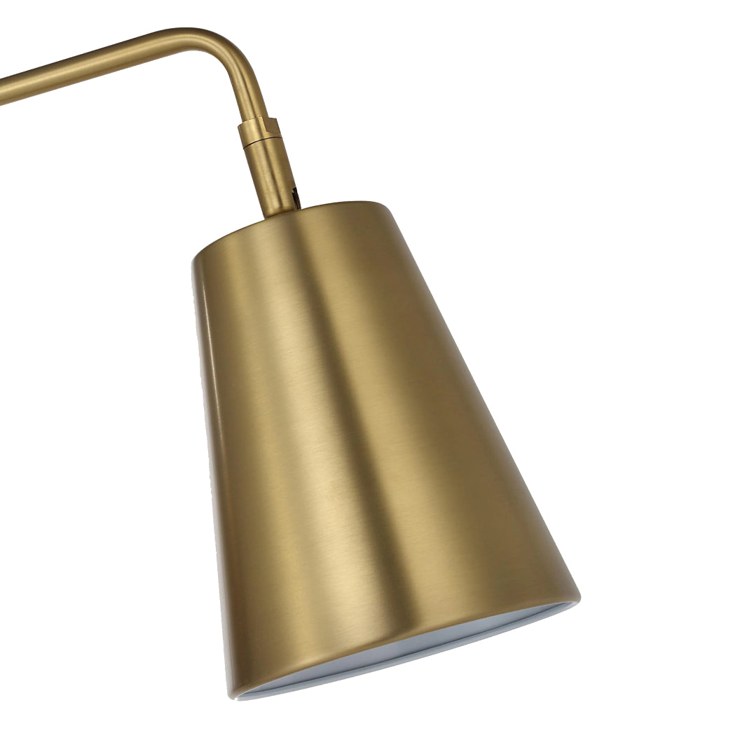 Lampe sur pied en fer laiton brossé 56,75 po - Vidura