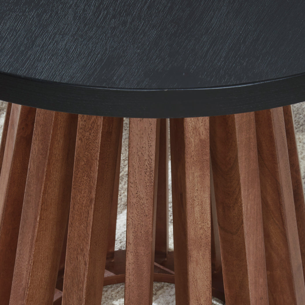 Table de bout en bois/MDF bicolore - Kallari