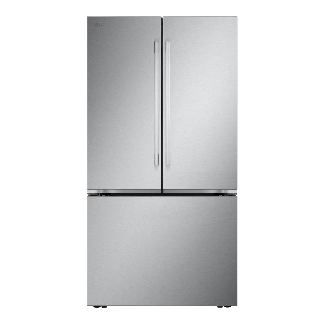 Réfrigérateur porte française à profondeur comptoir 36 po, 32 pi³ 3 portes Inox avec distributeur d'eau interne