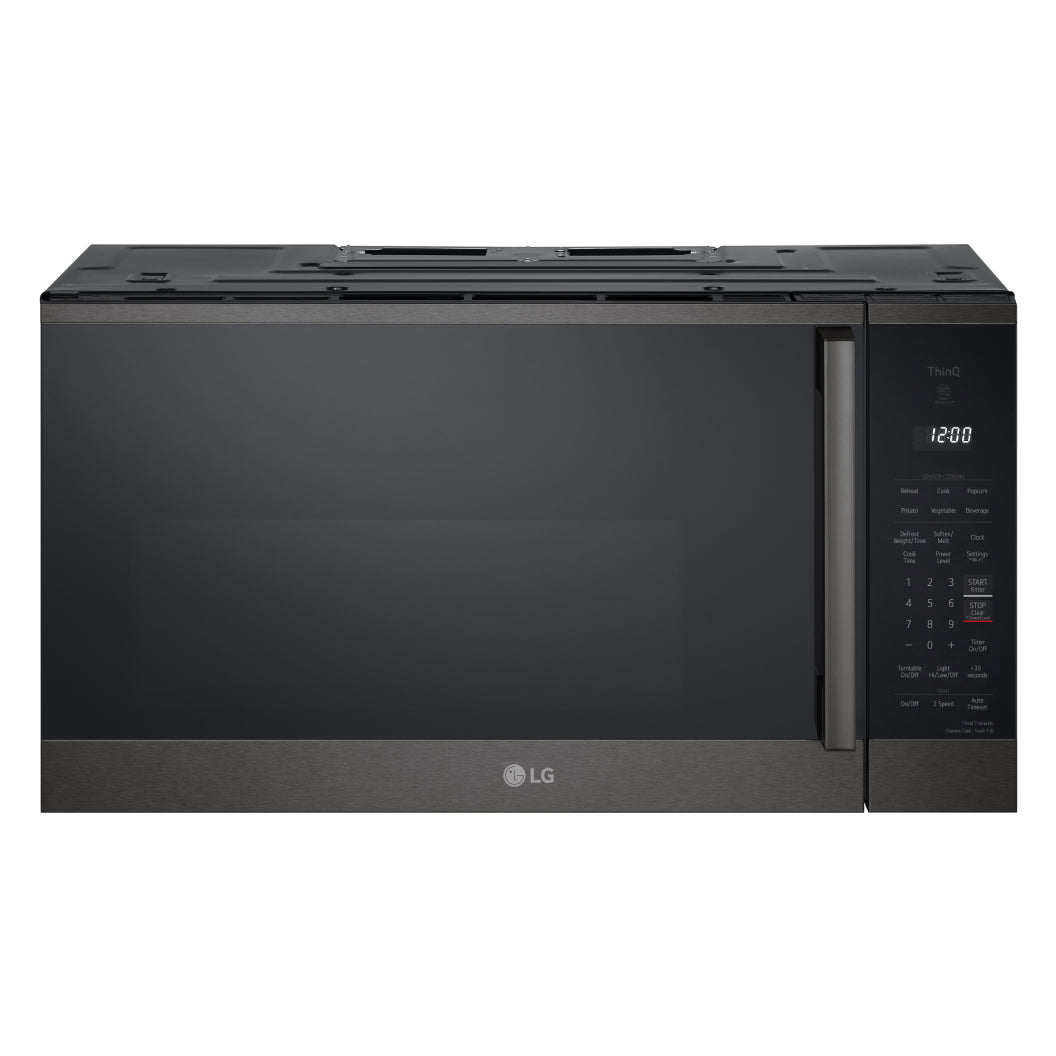 Micro-ondes à hotte intégrée 30 po, 1,8 pi³ Inox noir avec WideView et EasyClean