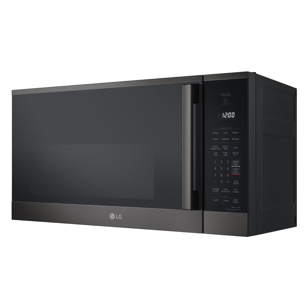 Micro-ondes à hotte intégrée 30 po, 1,8 pi³ Inox noir avec WideView et EasyClean