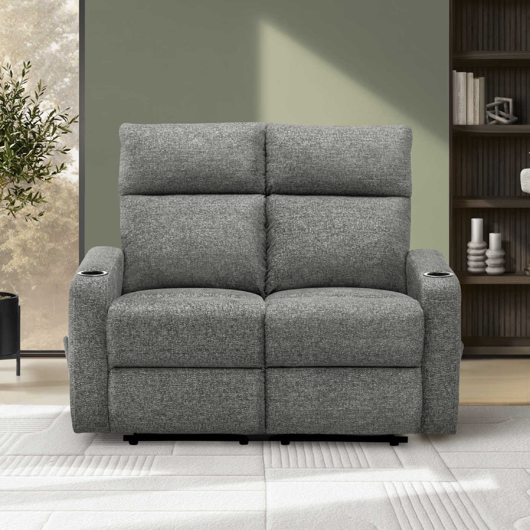 Causeuse inclinable en tissu ou aspect cuir