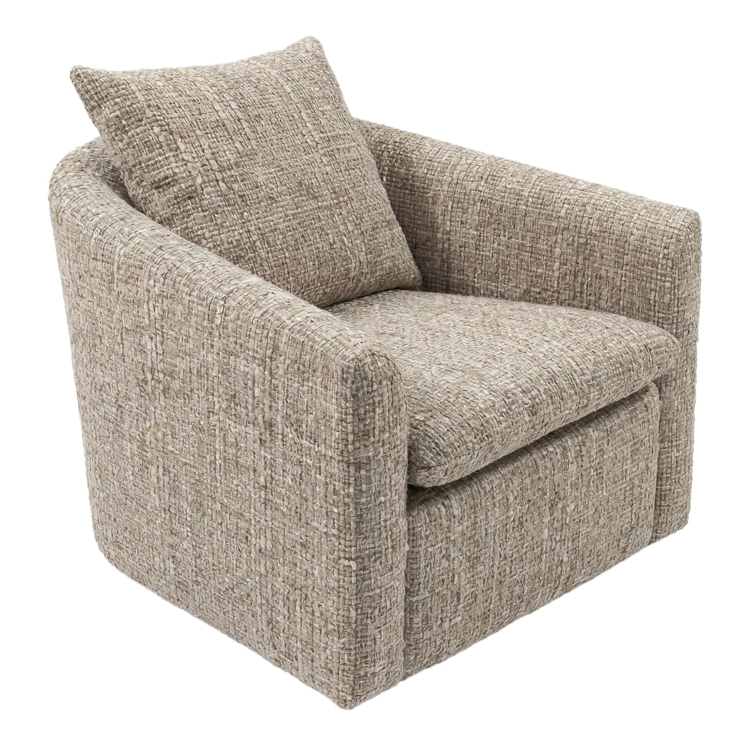 Fauteuil pivotant en tissu - Evan