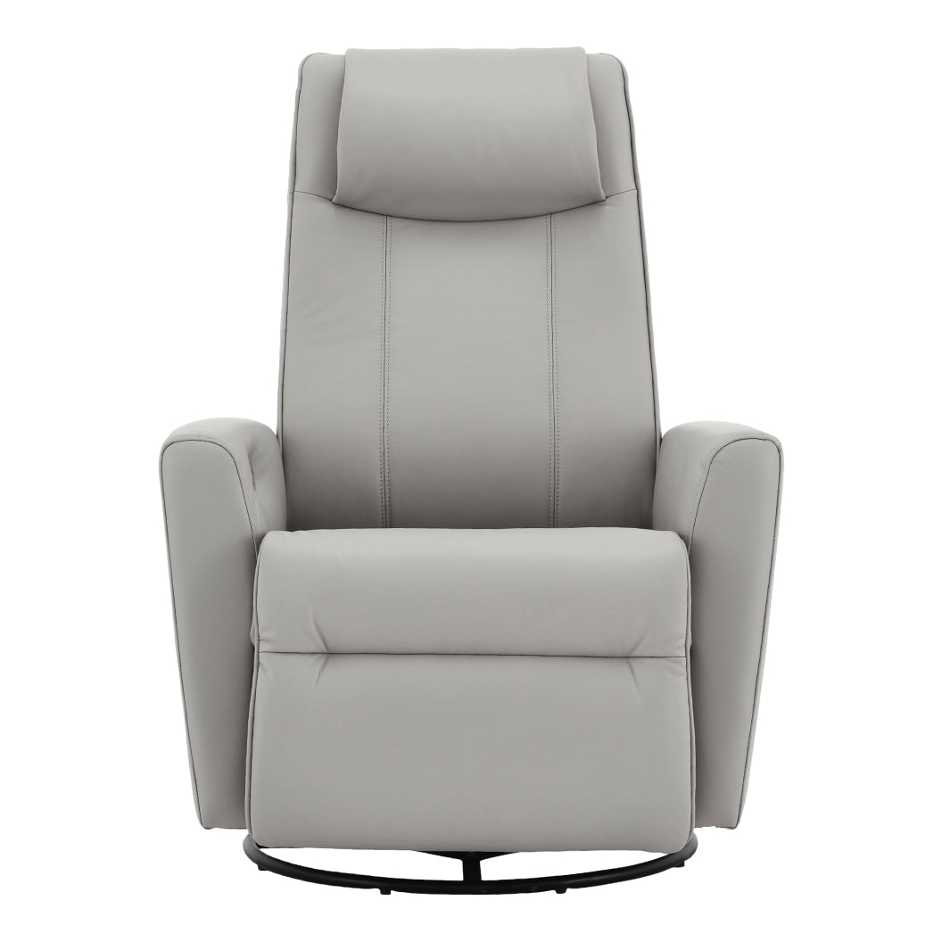Fauteuil berçant, pivotant et inclinable motorisé en cuir - 2560