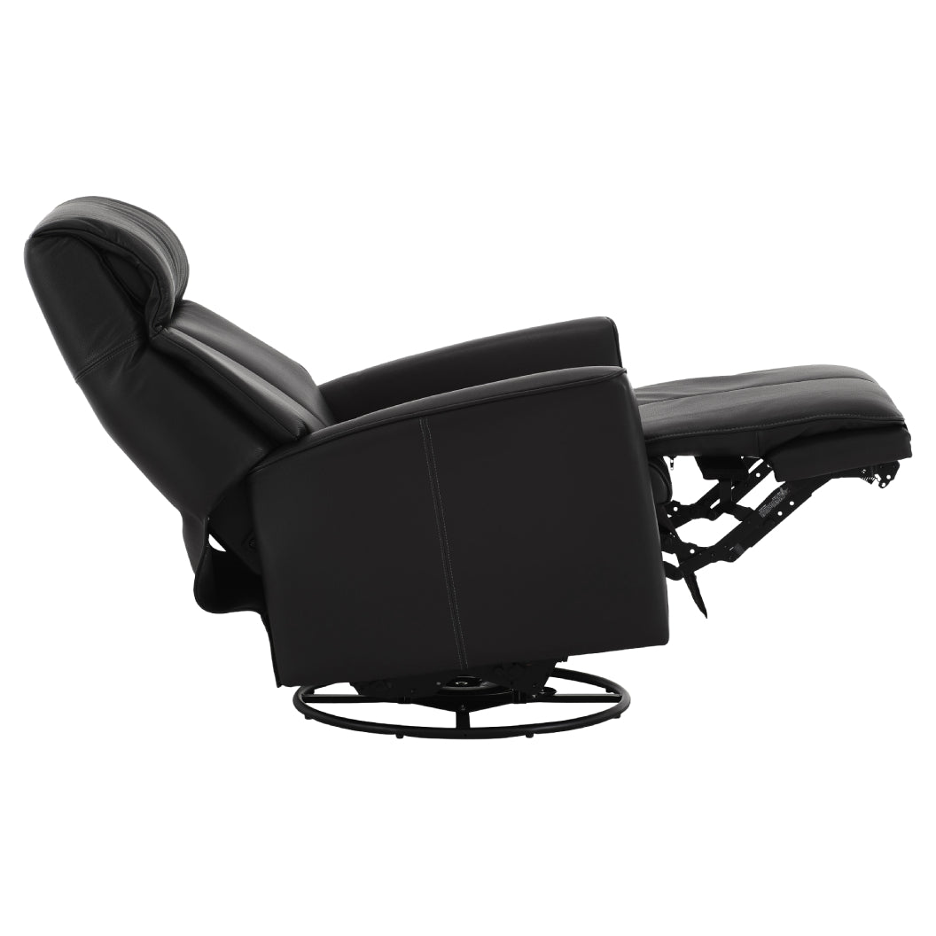 Fauteuil berçant, pivotant et inclinable motorisé en cuir - 2580