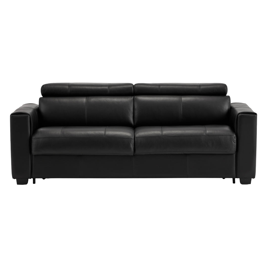 Sofa-lit en cuir avec matelas 60 po - Dream