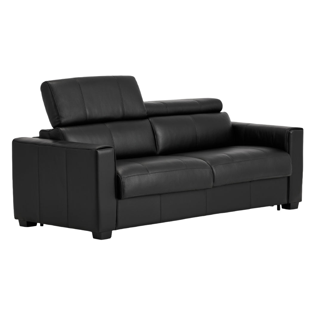 Sofa-lit en cuir avec matelas 60 po - Dream