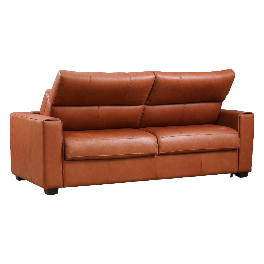 Sofa-lit en cuir avec matelas 60 po - Dream