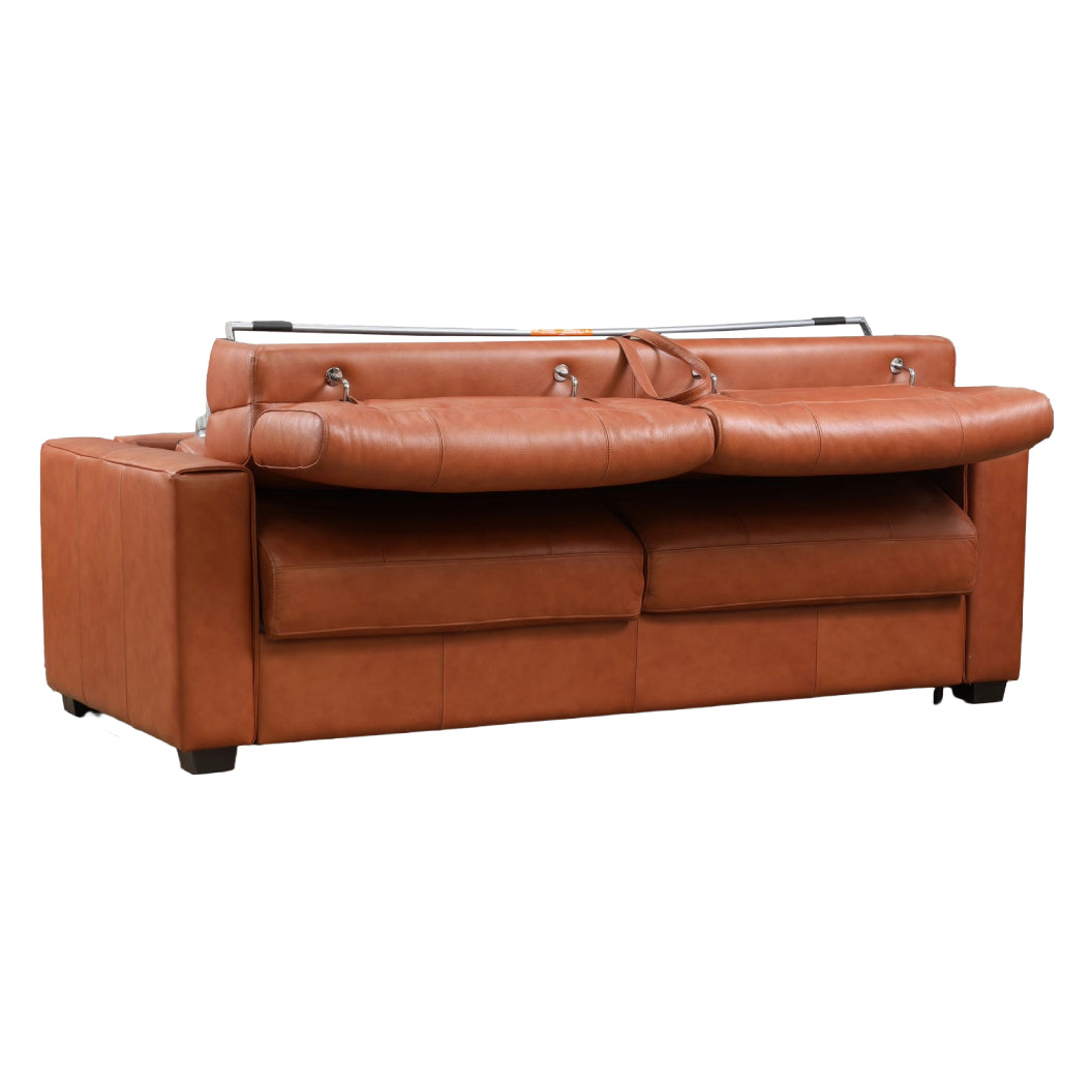 Sofa-lit en cuir avec matelas 60 po - Dream