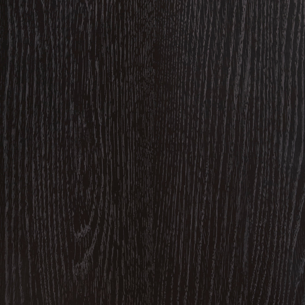 Table de chevet à 2 tiroirs en bois/MDF noir avec éclairage DEL et port USB intégrés - Shoralli