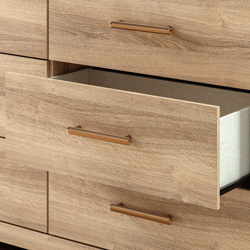 Bureau à 6 tiroirs en bois/MDF tan - Kinlanni