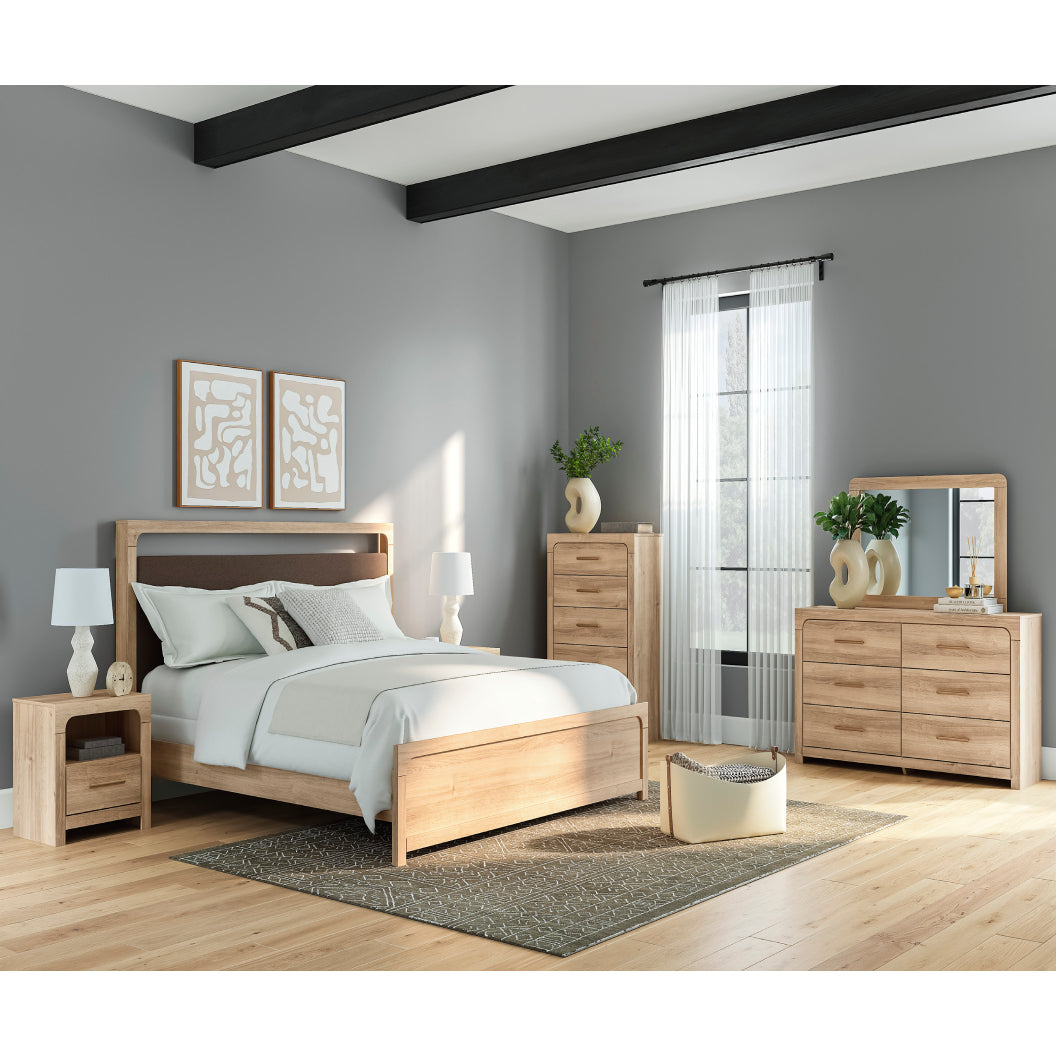 Miroir de bureau en bois/MDF tan - Kinlanni