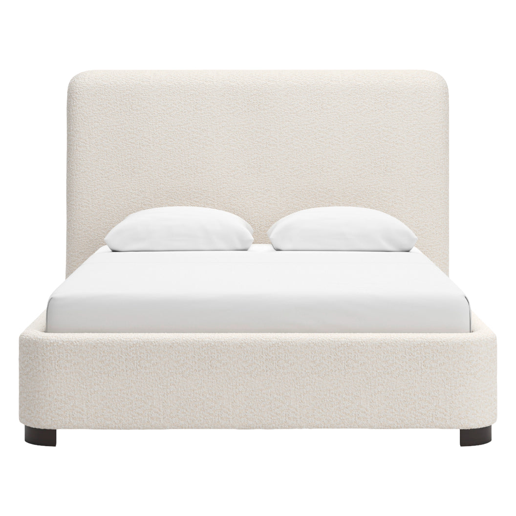 Lit complet rembourré en tissu Next-Gen Nuvella beige pâle Grand / Très grand - Brintstreet