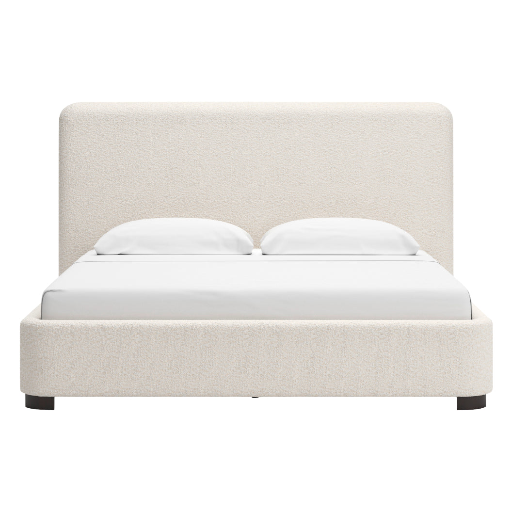 Lit complet rembourré en tissu Next-Gen Nuvella beige pâle Grand / Très grand - Brintstreet