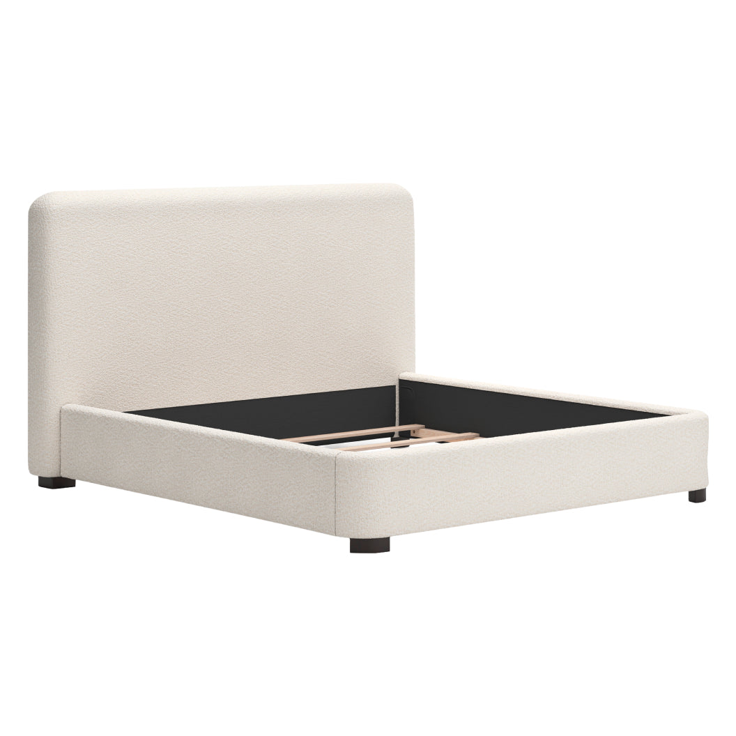 Lit complet rembourré en tissu Next-Gen Nuvella beige pâle Grand / Très grand - Brintstreet