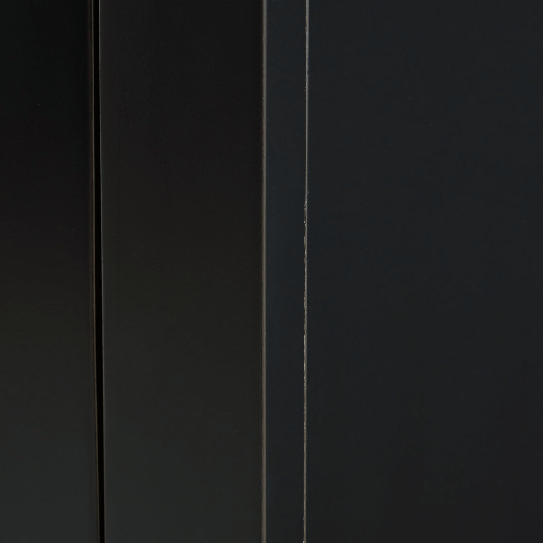 Armoire d'appoint en bois/placage avec 2 portes vitrées - Dagandale