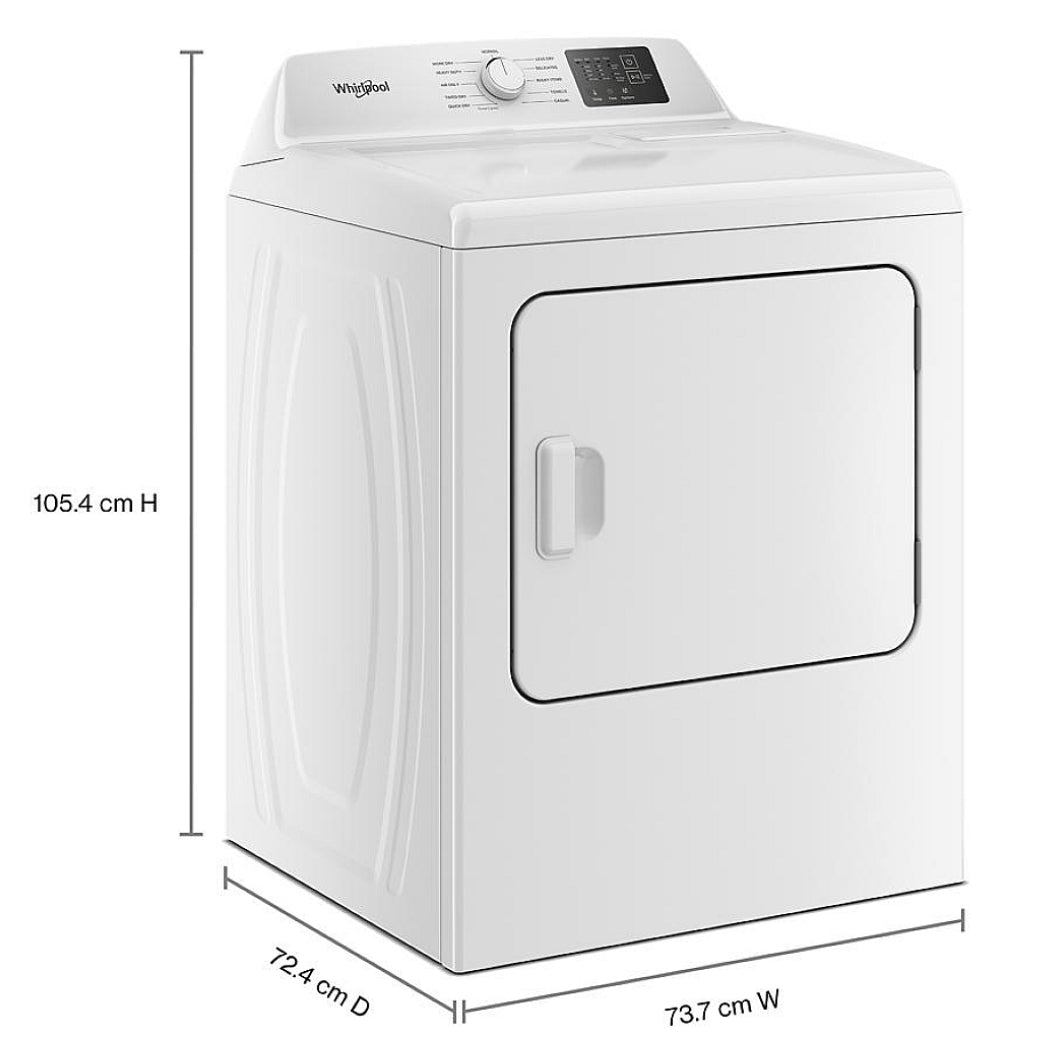 Sécheuse électrique 29 po, 7,0 pi³ Blanc avec Détection automatique et Wrinkle Assist™